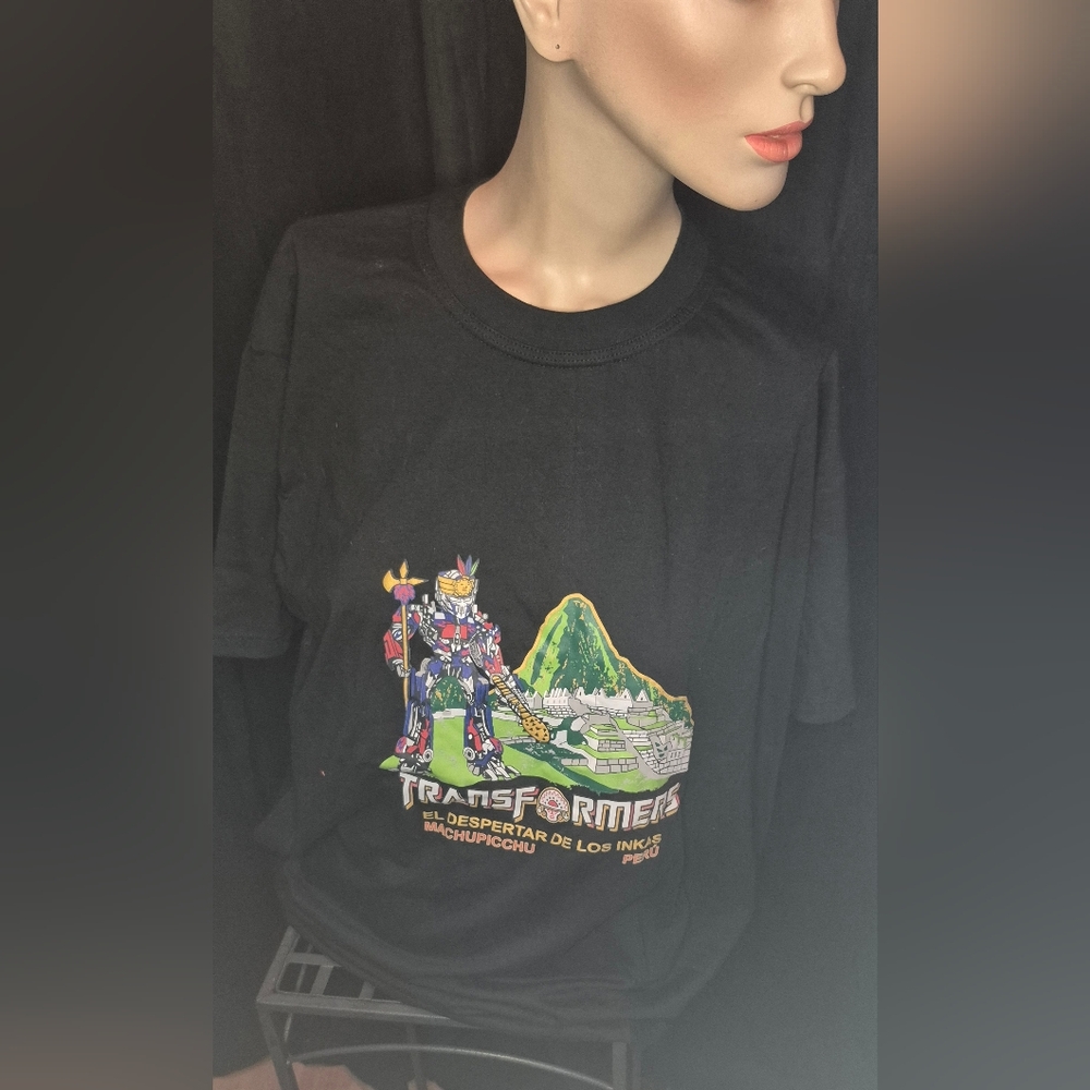 Transformers Kingdom Film Crew Black Graphic T-Shirt